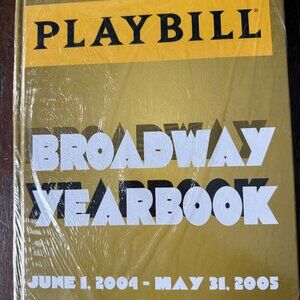 FIRST EDITION HARDCOVER VINTAGE PLAYBILL BROADWAY YEARBOOK: 2004-2005 SEASON